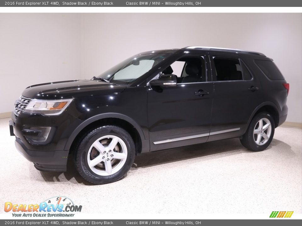 2016 Ford Explorer XLT 4WD Shadow Black / Ebony Black Photo #3