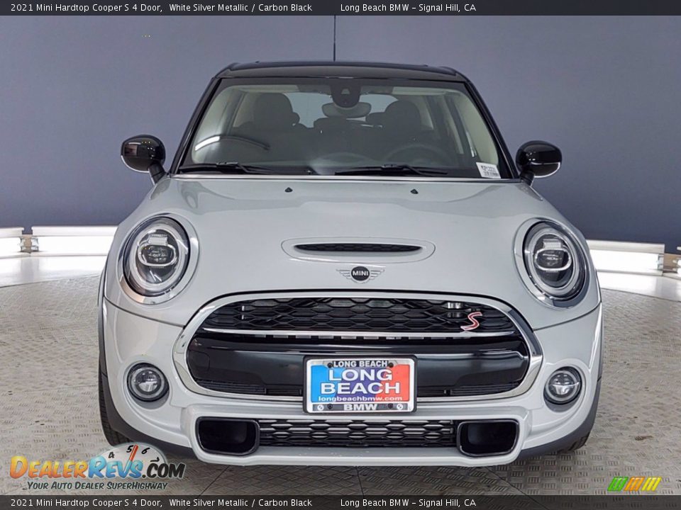 2021 Mini Hardtop Cooper S 4 Door White Silver Metallic / Carbon Black Photo #2