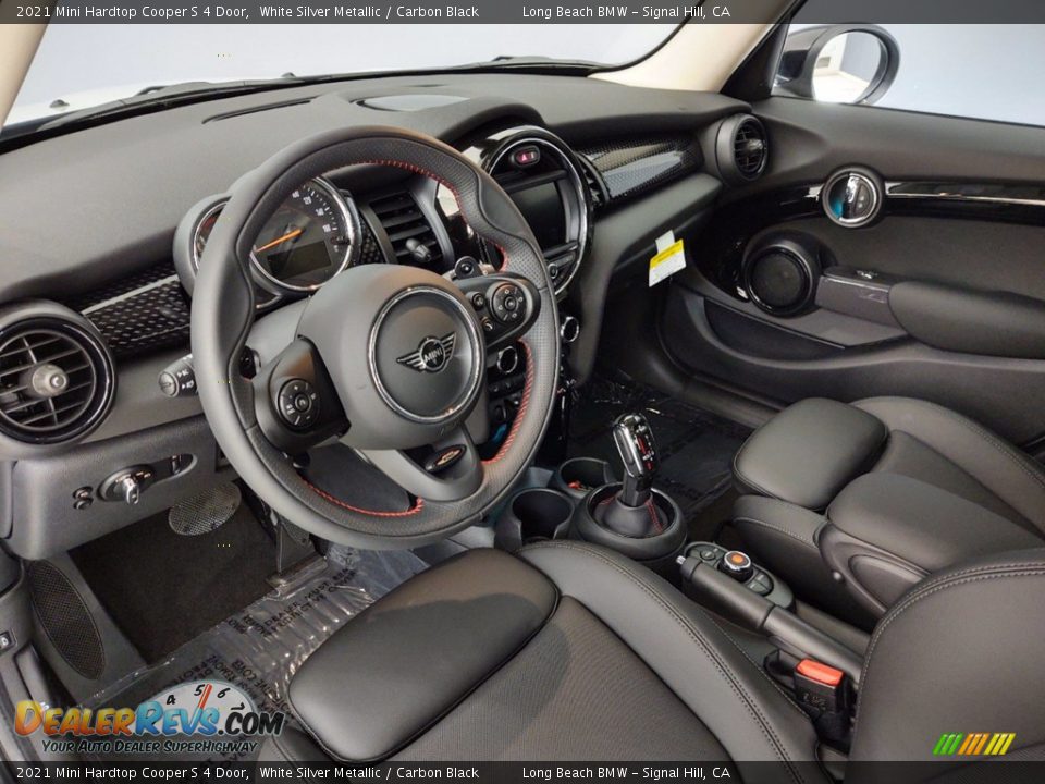 Carbon Black Interior - 2021 Mini Hardtop Cooper S 4 Door Photo #4