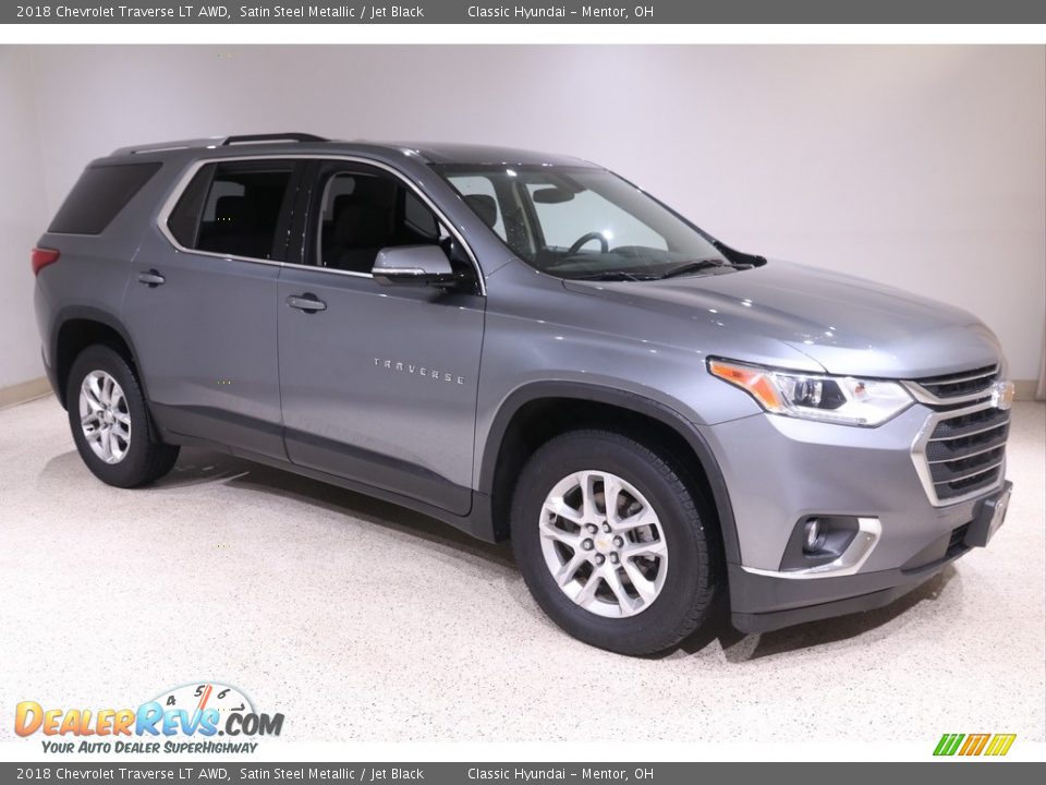 2018 Chevrolet Traverse LT AWD Satin Steel Metallic / Jet Black Photo #1