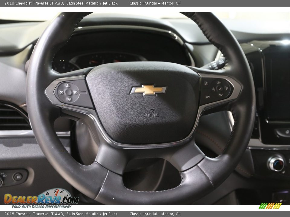 2018 Chevrolet Traverse LT AWD Satin Steel Metallic / Jet Black Photo #7