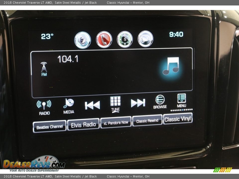 2018 Chevrolet Traverse LT AWD Satin Steel Metallic / Jet Black Photo #10