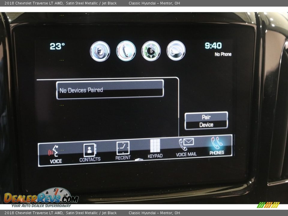 2018 Chevrolet Traverse LT AWD Satin Steel Metallic / Jet Black Photo #11