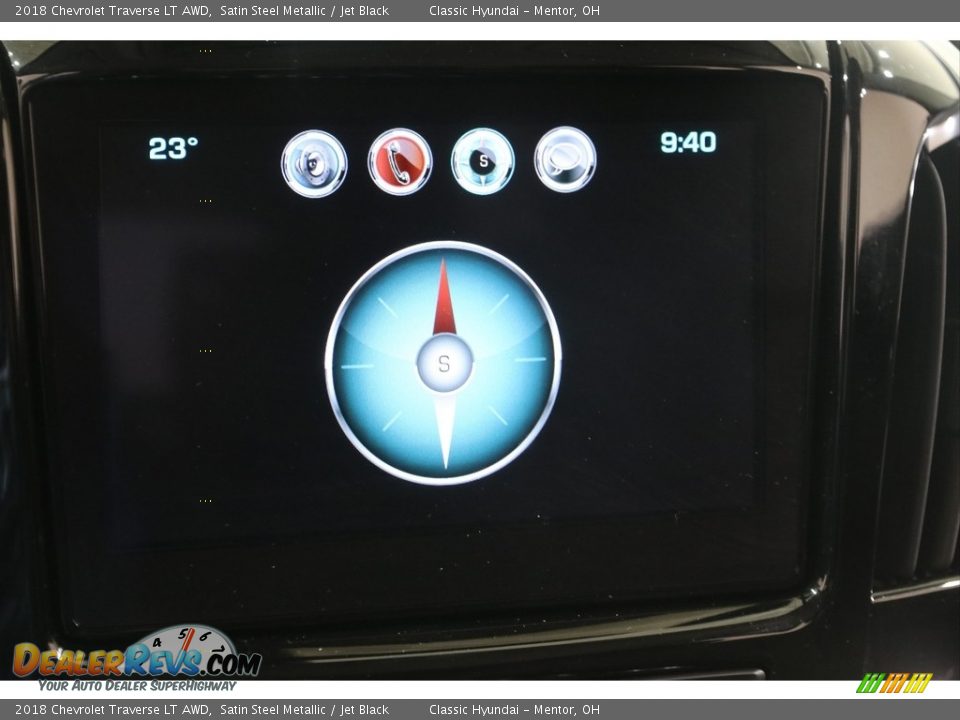 2018 Chevrolet Traverse LT AWD Satin Steel Metallic / Jet Black Photo #12