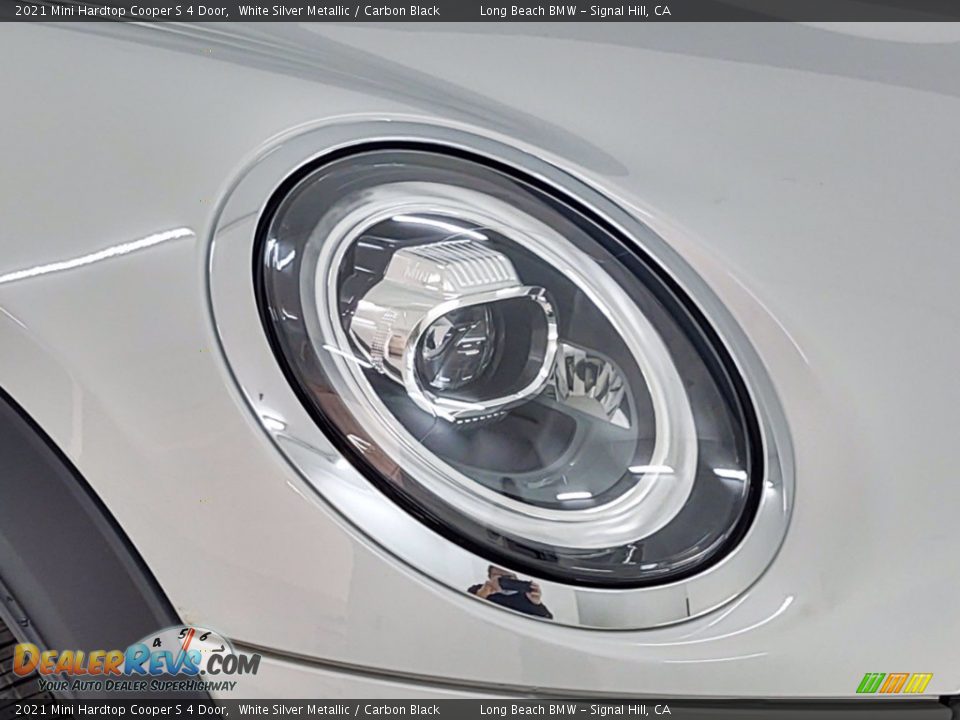 2021 Mini Hardtop Cooper S 4 Door White Silver Metallic / Carbon Black Photo #18