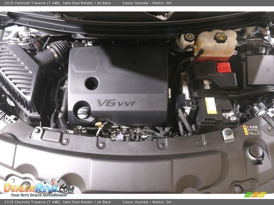 2018 Chevrolet Traverse LT AWD Satin Steel Metallic / Jet Black Photo #21