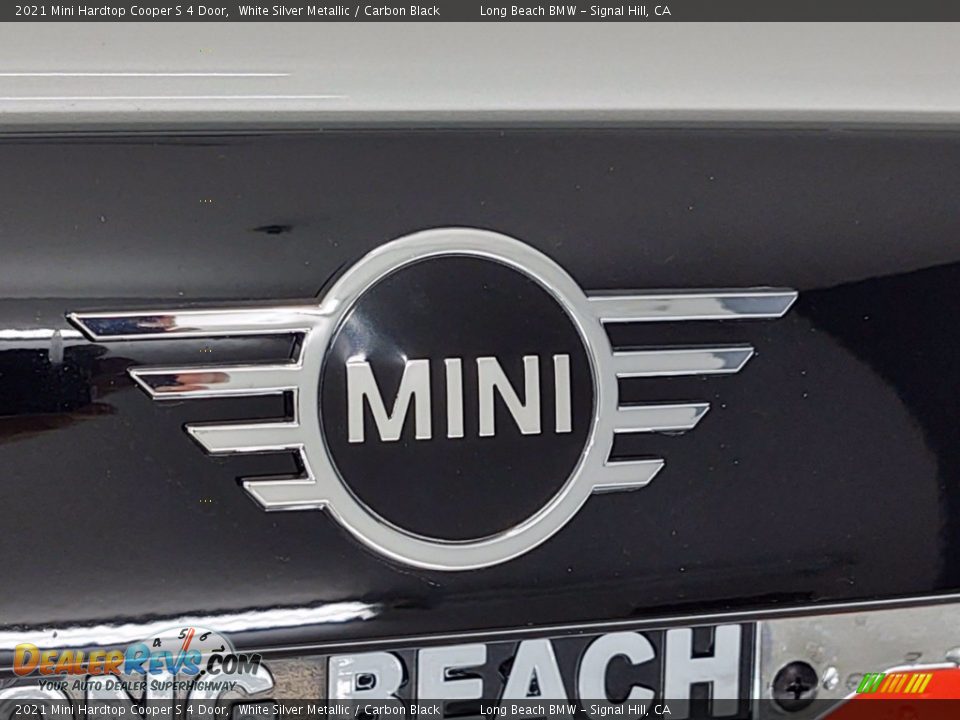2021 Mini Hardtop Cooper S 4 Door White Silver Metallic / Carbon Black Photo #21