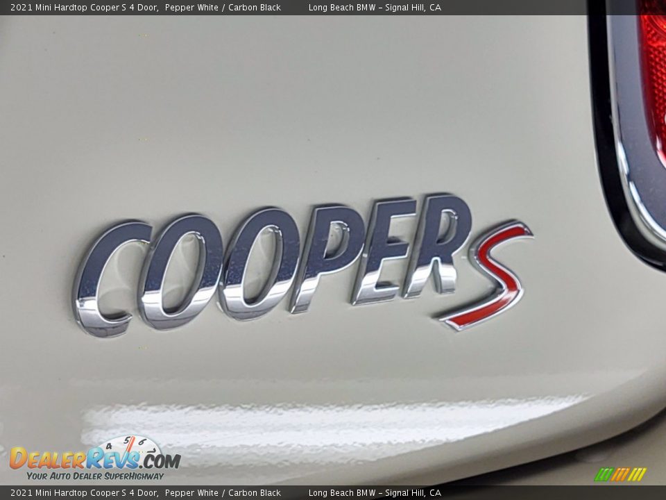 2021 Mini Hardtop Cooper S 4 Door Pepper White / Carbon Black Photo #23