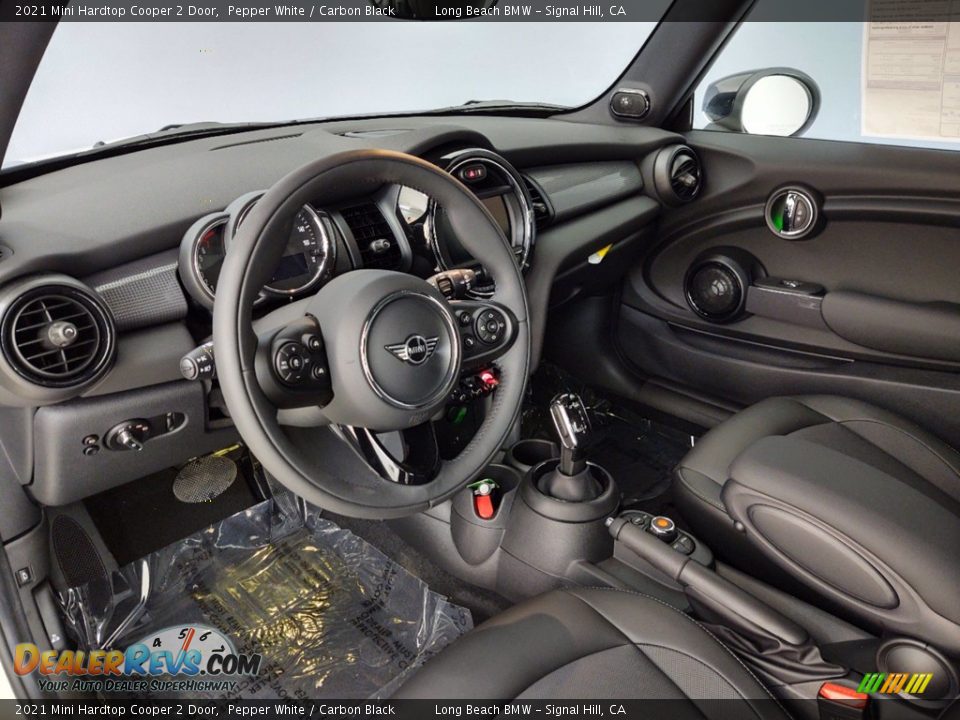 2021 Mini Hardtop Cooper 2 Door Pepper White / Carbon Black Photo #4