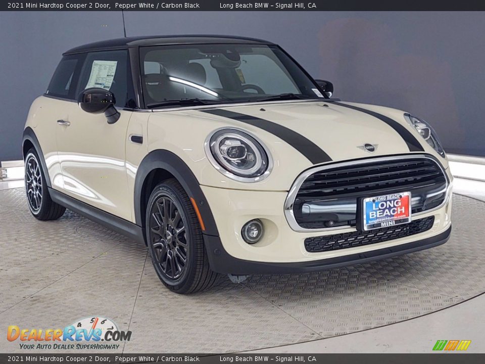 2021 Mini Hardtop Cooper 2 Door Pepper White / Carbon Black Photo #26