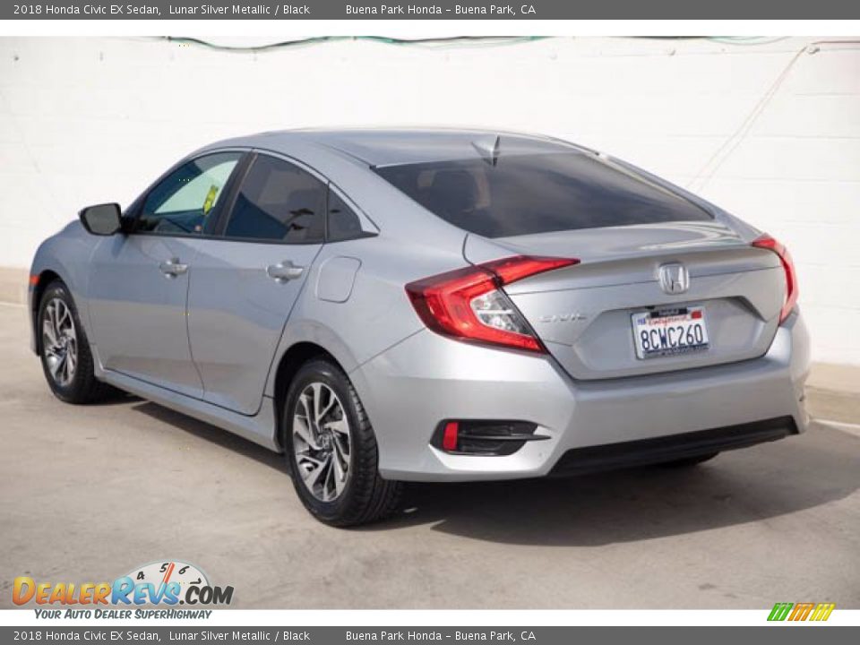 2018 Honda Civic EX Sedan Lunar Silver Metallic / Black Photo #2