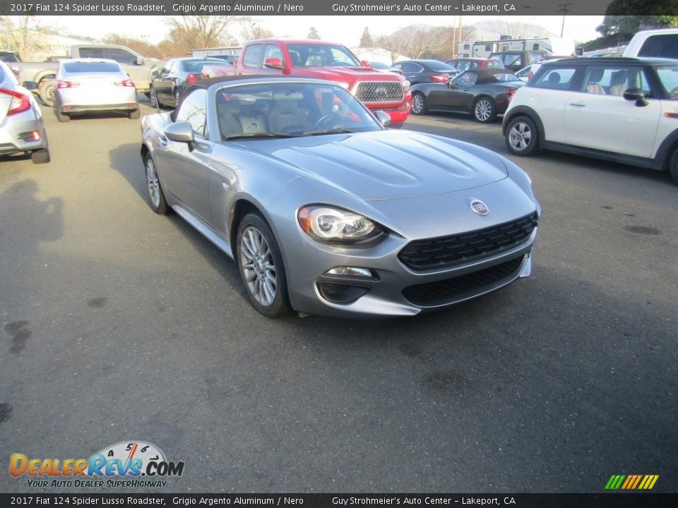 2017 Fiat 124 Spider Lusso Roadster Grigio Argento Aluminum / Nero Photo #1