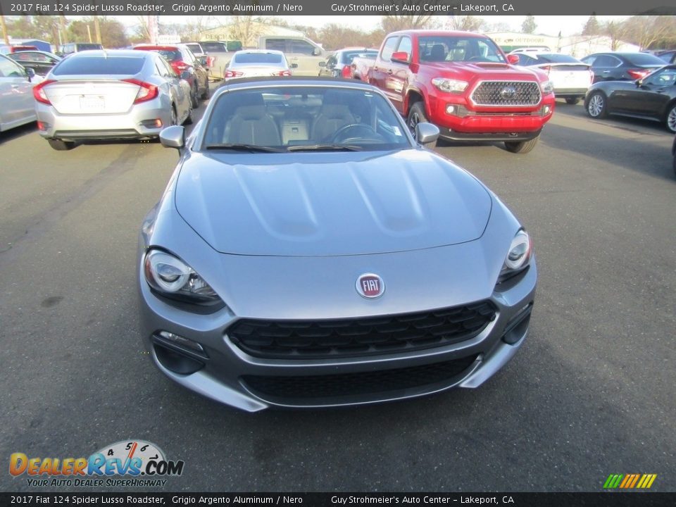 2017 Fiat 124 Spider Lusso Roadster Grigio Argento Aluminum / Nero Photo #3