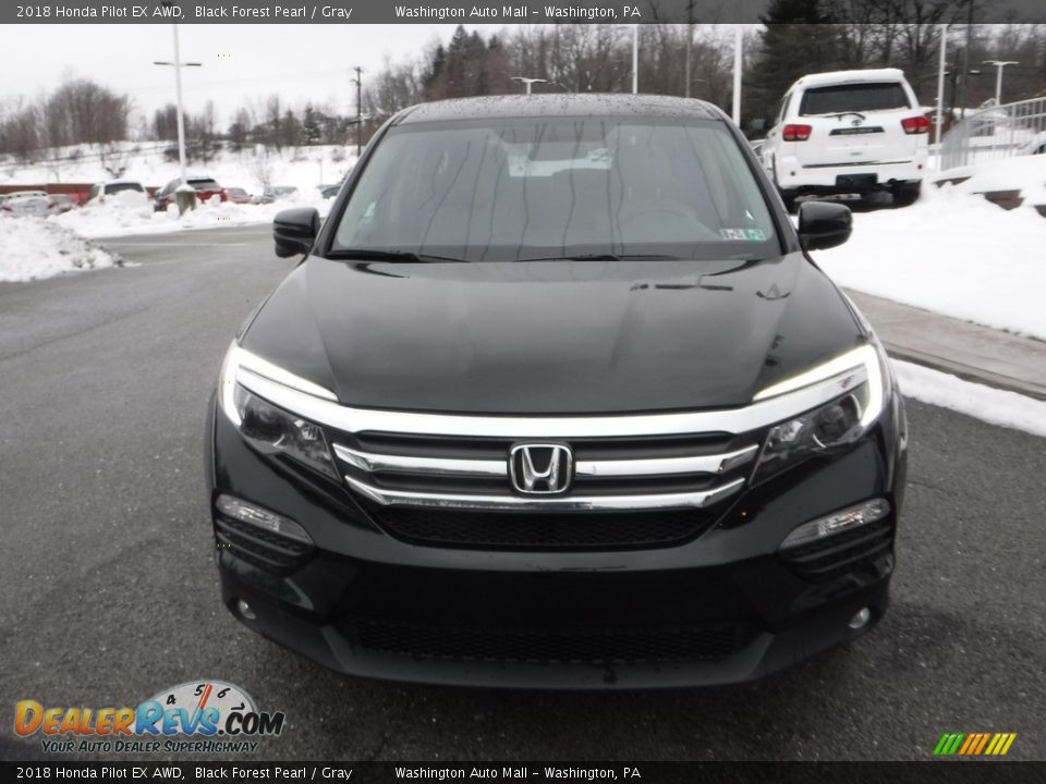 2018 Honda Pilot EX AWD Black Forest Pearl / Gray Photo #9