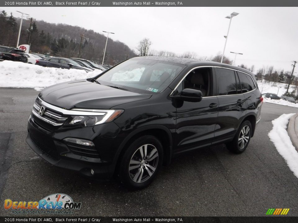 2018 Honda Pilot EX AWD Black Forest Pearl / Gray Photo #10