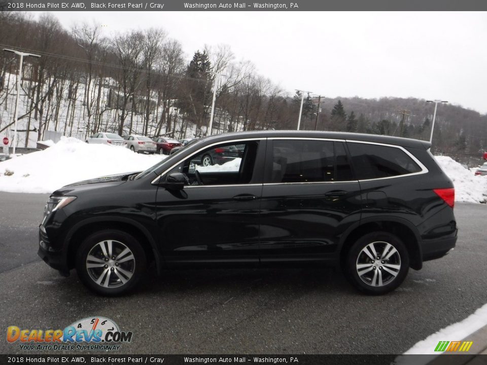 2018 Honda Pilot EX AWD Black Forest Pearl / Gray Photo #11