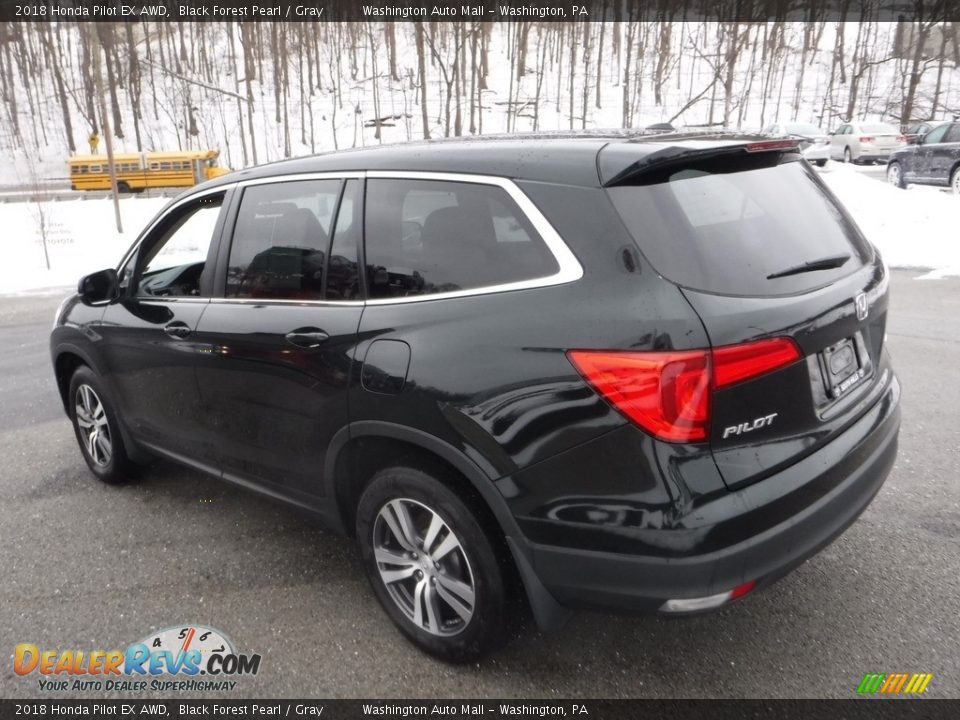 2018 Honda Pilot EX AWD Black Forest Pearl / Gray Photo #12