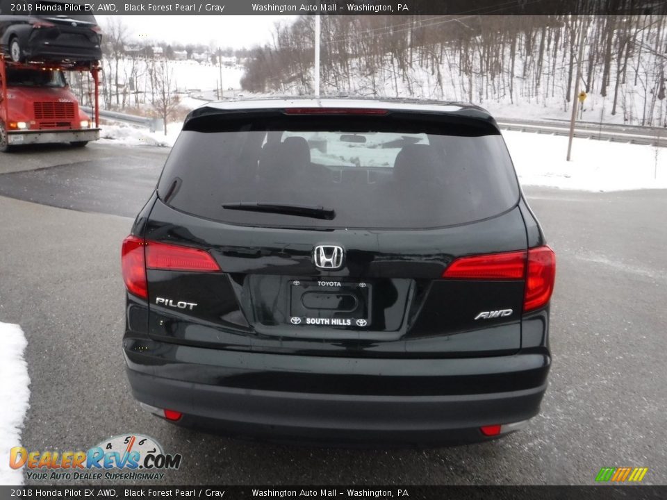 2018 Honda Pilot EX AWD Black Forest Pearl / Gray Photo #13