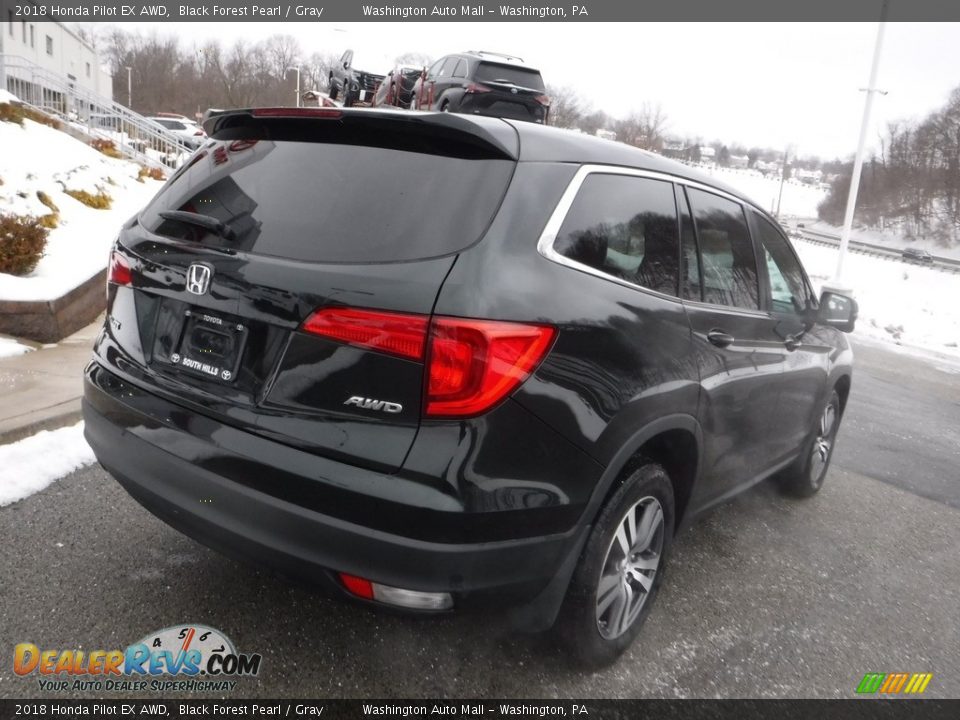 2018 Honda Pilot EX AWD Black Forest Pearl / Gray Photo #14