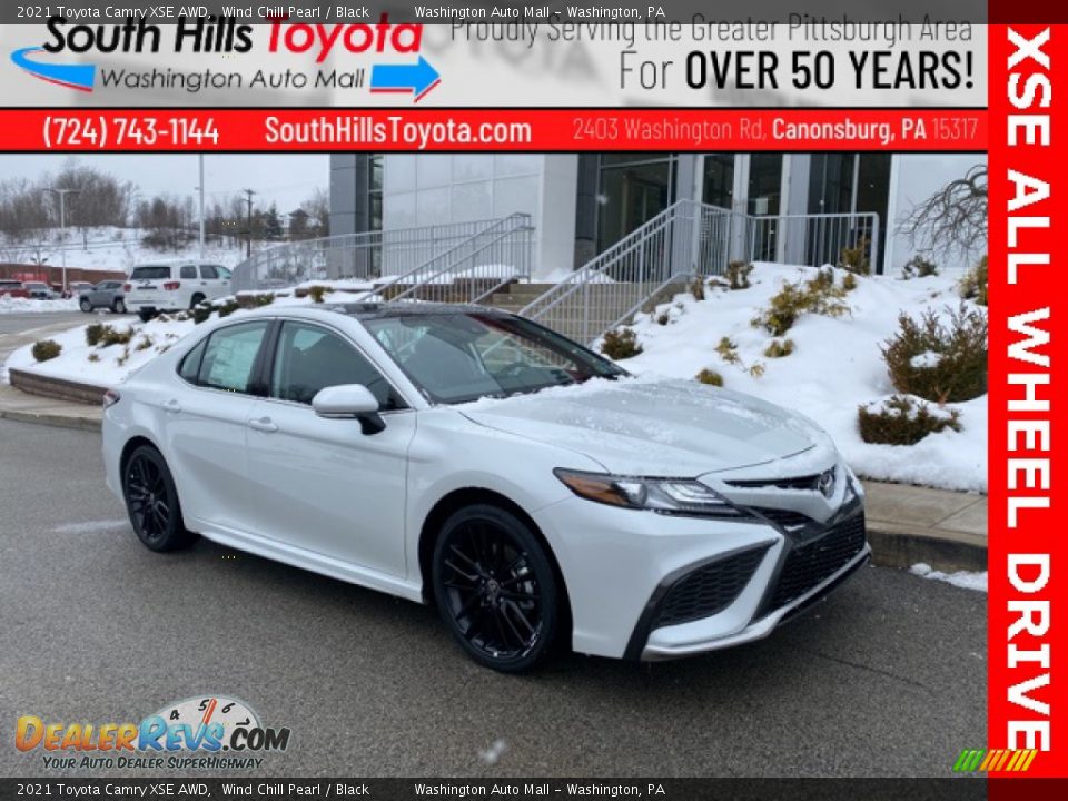 2021 Toyota Camry XSE AWD Wind Chill Pearl / Black Photo #1