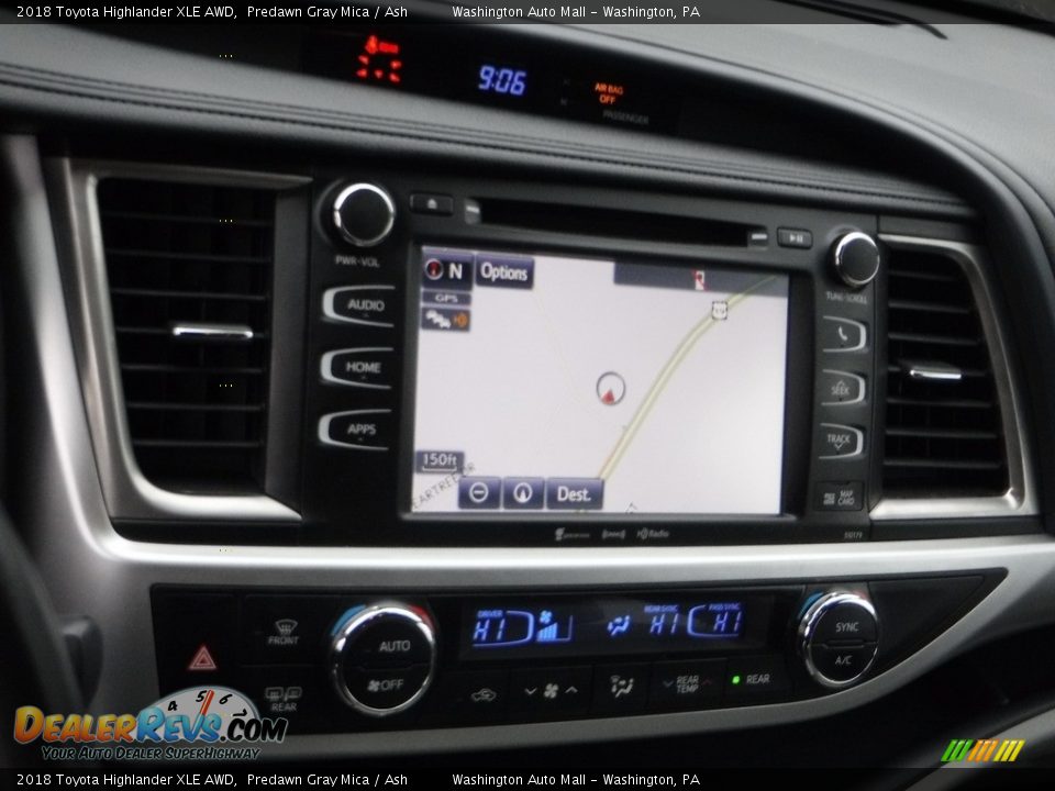 2018 Toyota Highlander XLE AWD Predawn Gray Mica / Ash Photo #3
