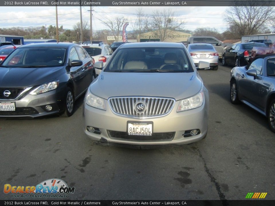 2012 Buick LaCrosse FWD Gold Mist Metallic / Cashmere Photo #2