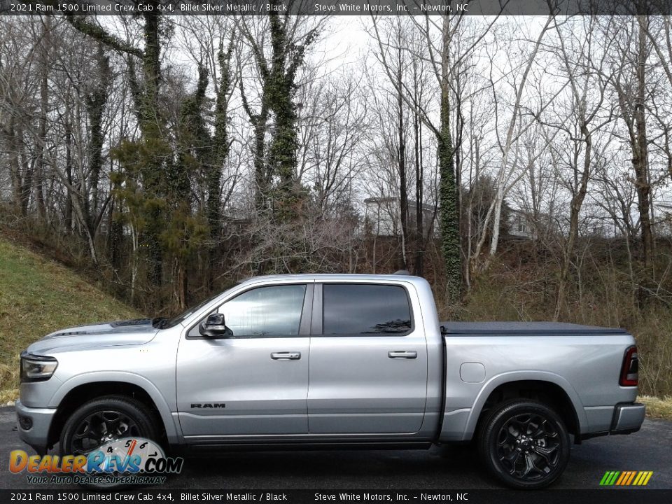 2021 Ram 1500 Limited Crew Cab 4x4 Billet Silver Metallic / Black Photo #1