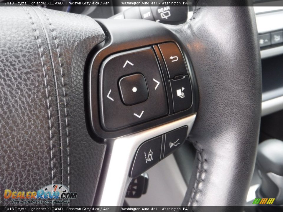 2018 Toyota Highlander XLE AWD Predawn Gray Mica / Ash Photo #7