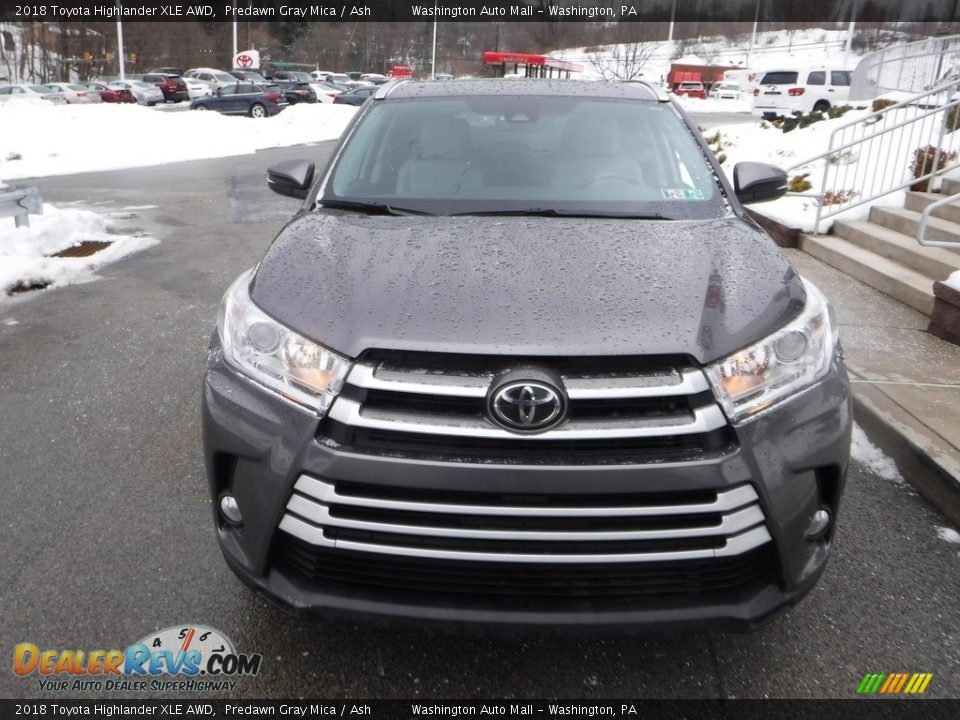 2018 Toyota Highlander XLE AWD Predawn Gray Mica / Ash Photo #9