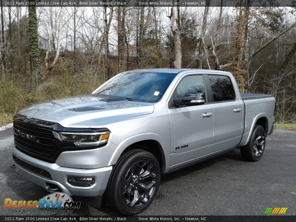 2021 Ram 1500 Limited Crew Cab 4x4 Billet Silver Metallic / Black Photo #3