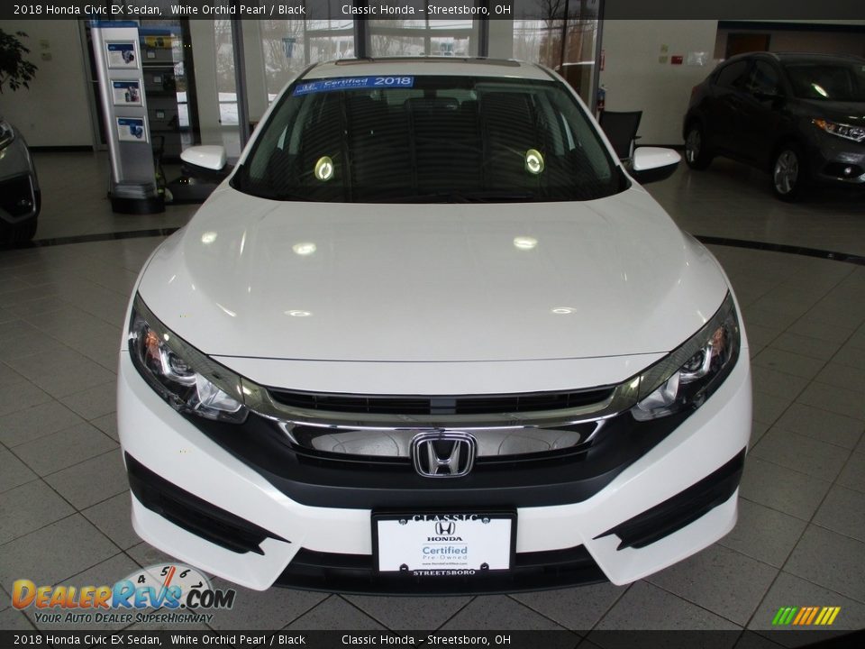 2018 Honda Civic EX Sedan White Orchid Pearl / Black Photo #2