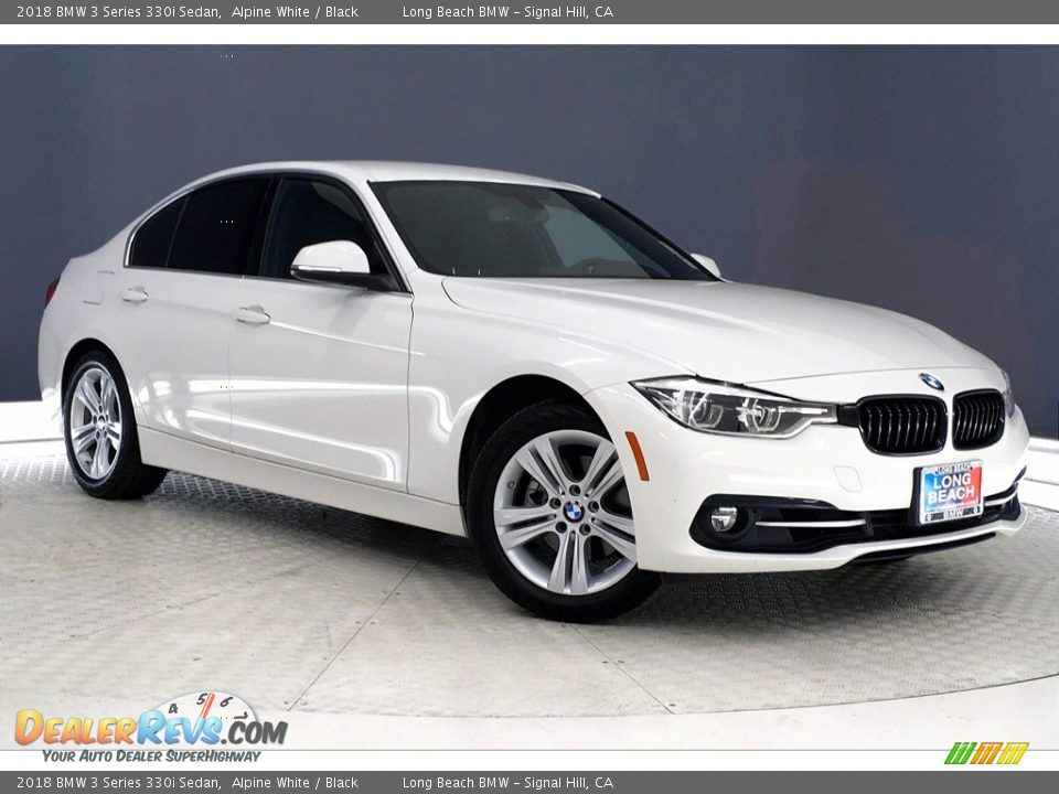 2018 BMW 3 Series 330i Sedan Alpine White / Black Photo #1