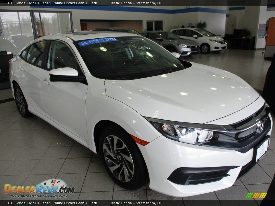 2018 Honda Civic EX Sedan White Orchid Pearl / Black Photo #3