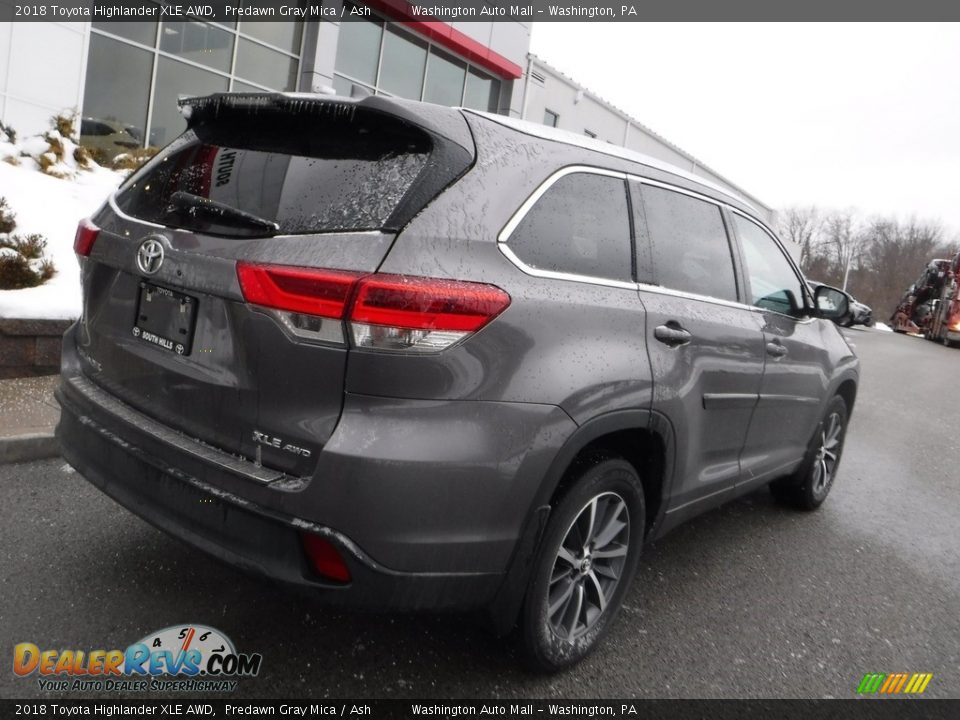 2018 Toyota Highlander XLE AWD Predawn Gray Mica / Ash Photo #13