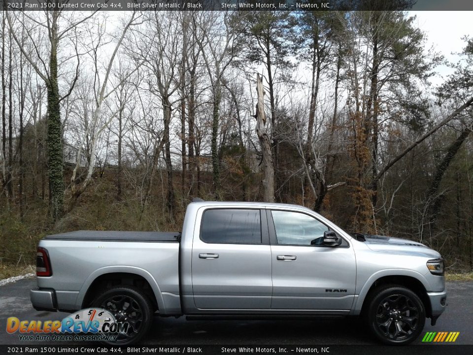 2021 Ram 1500 Limited Crew Cab 4x4 Billet Silver Metallic / Black Photo #7