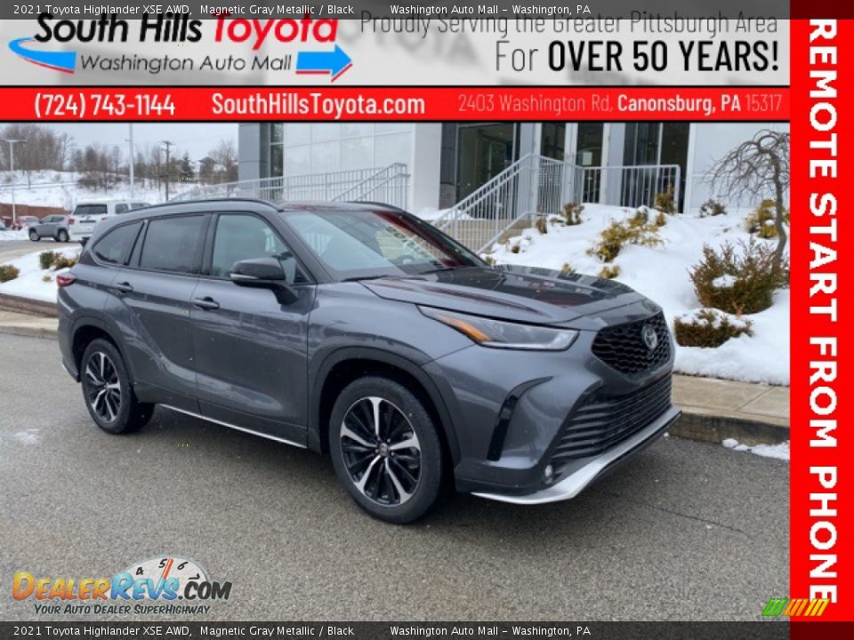 2021 Toyota Highlander XSE AWD Magnetic Gray Metallic / Black Photo #1