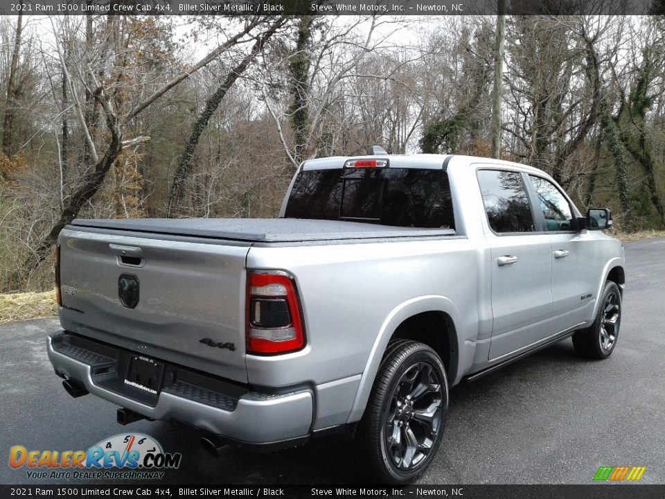 2021 Ram 1500 Limited Crew Cab 4x4 Billet Silver Metallic / Black Photo #8