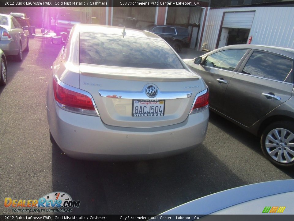 2012 Buick LaCrosse FWD Gold Mist Metallic / Cashmere Photo #14