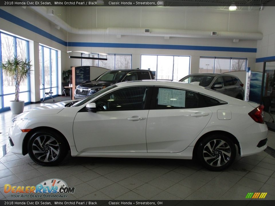 2018 Honda Civic EX Sedan White Orchid Pearl / Black Photo #10