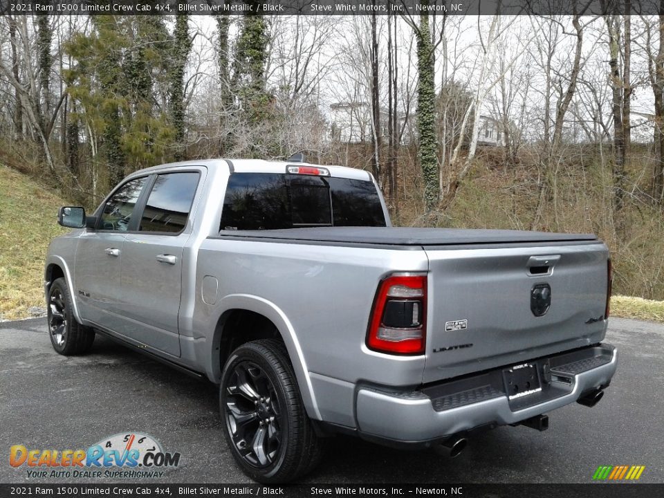 2021 Ram 1500 Limited Crew Cab 4x4 Billet Silver Metallic / Black Photo #12