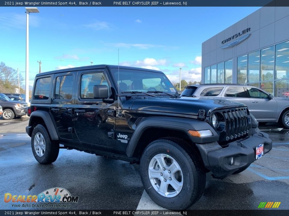 2021 Jeep Wrangler Unlimited Sport 4x4 Black / Black Photo #1