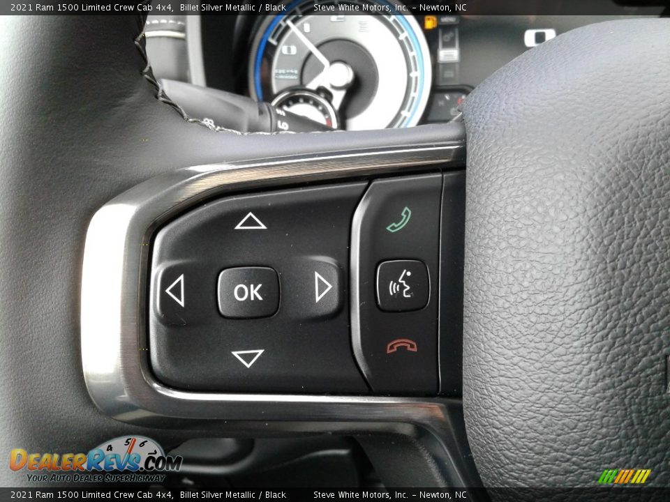 2021 Ram 1500 Limited Crew Cab 4x4 Billet Silver Metallic / Black Photo #23