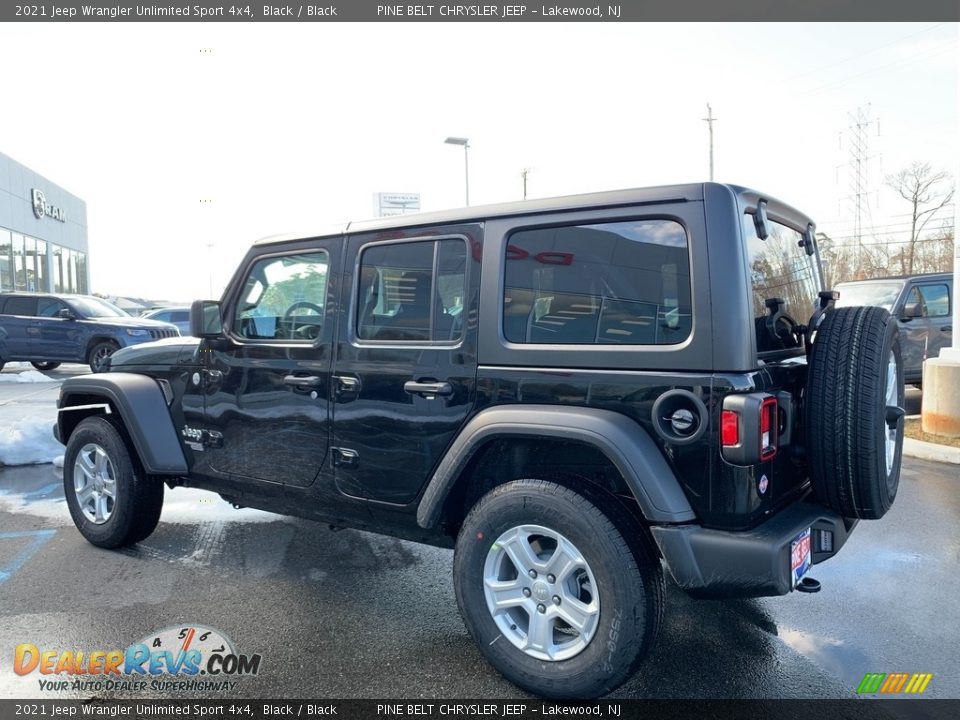 2021 Jeep Wrangler Unlimited Sport 4x4 Black / Black Photo #6