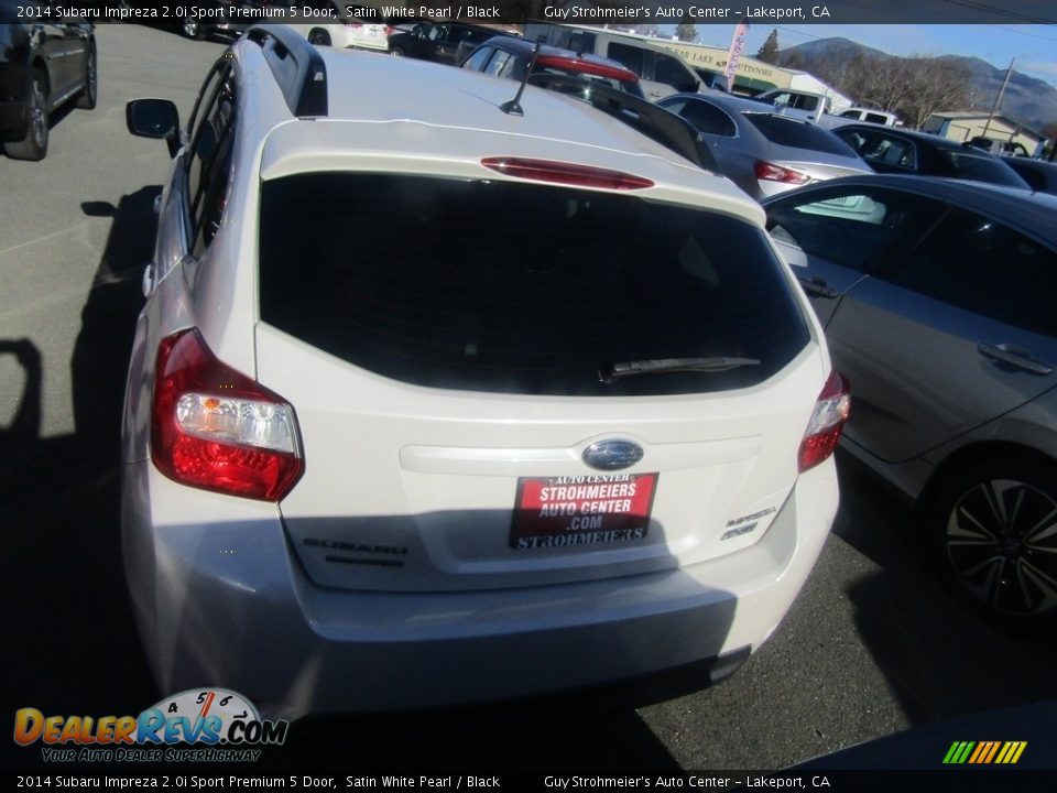2014 Subaru Impreza 2.0i Sport Premium 5 Door Satin White Pearl / Black Photo #4