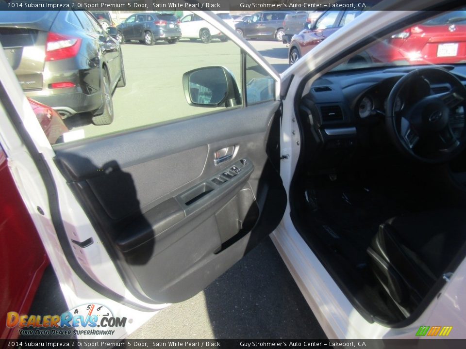 2014 Subaru Impreza 2.0i Sport Premium 5 Door Satin White Pearl / Black Photo #6