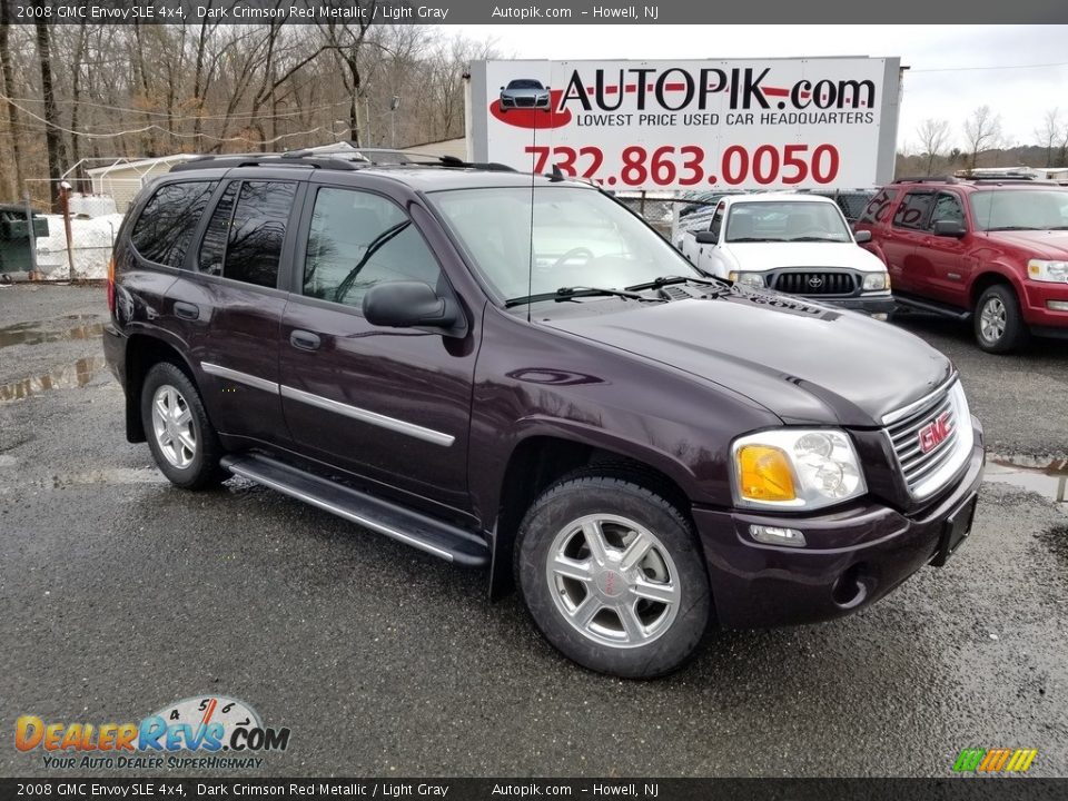 2008 GMC Envoy SLE 4x4 Dark Crimson Red Metallic / Light Gray Photo #1