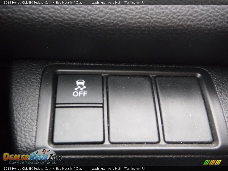 2018 Honda Civic EX Sedan Cosmic Blue Metallic / Gray Photo #18