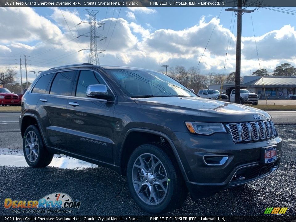 2021 Jeep Grand Cherokee Overland 4x4 Granite Crystal Metallic / Black Photo #1