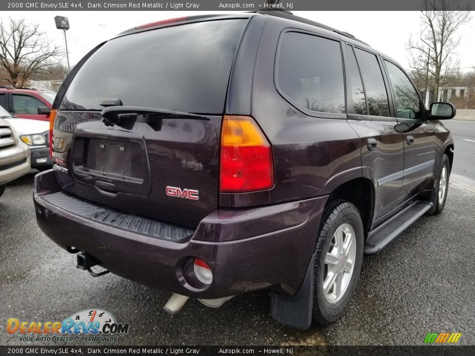 2008 GMC Envoy SLE 4x4 Dark Crimson Red Metallic / Light Gray Photo #3