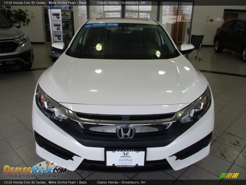 2018 Honda Civic EX Sedan White Orchid Pearl / Black Photo #2